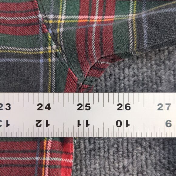 The Disney Store Mens Mickey Mouse Polo Shirt Red Plaid XXL Long Sleeve Cotton - Picture 13 of 13